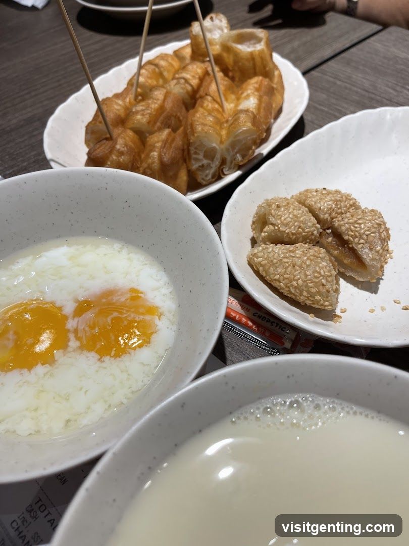Tabletop breakfast items