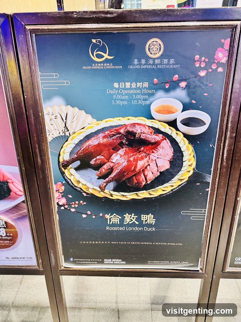 Roasted London Duck Advertisement