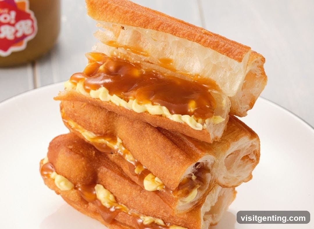 Caramel Drizzle Bread Stack