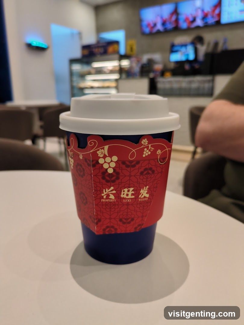 Coffee Cup in Café Interior