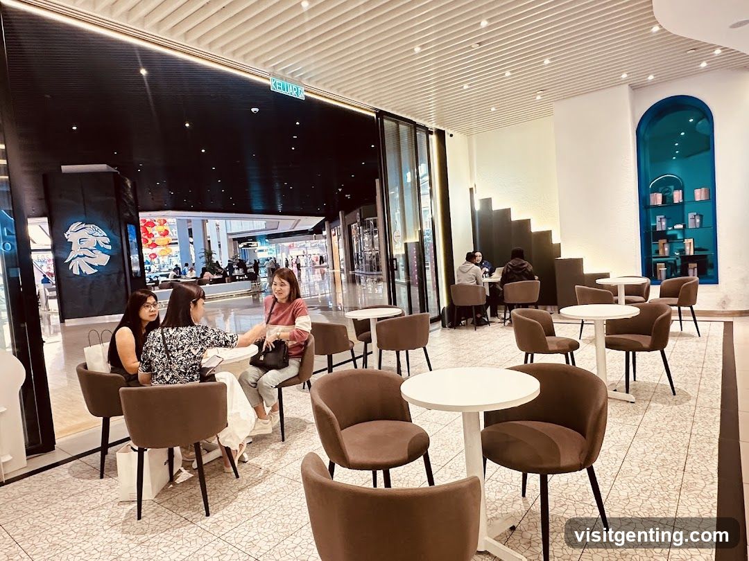 Interior of a café or lounge area