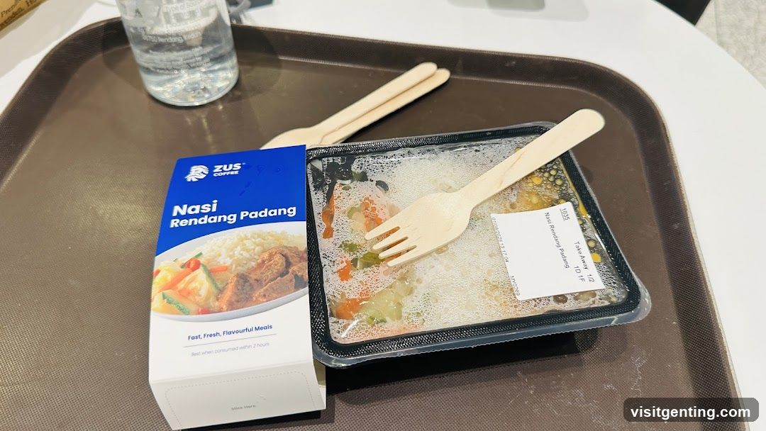 Nasi Rendang Padang Meal