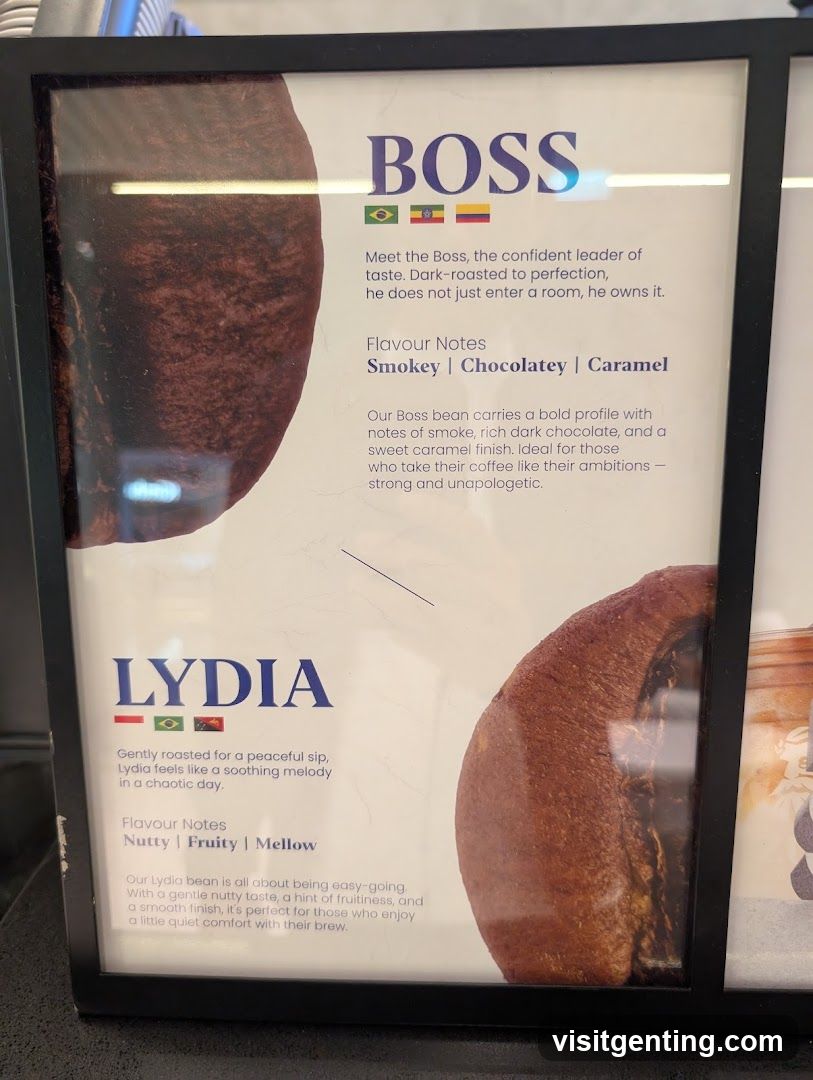 Coffee Bean Information Board