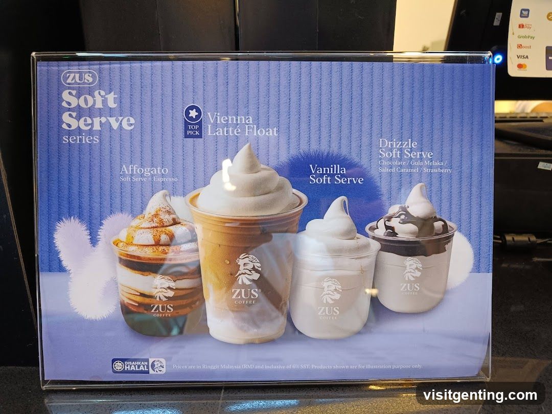 ZUS Soft Serve Series Menu Display