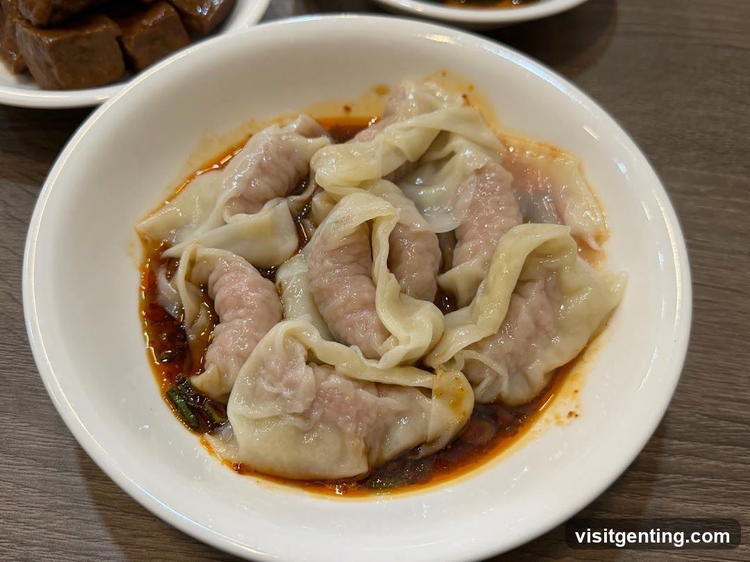 Dumplings in spicy sauce