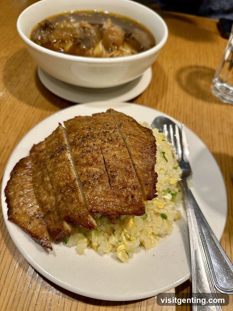 Dinner Plate and Bowl on Wooden Table