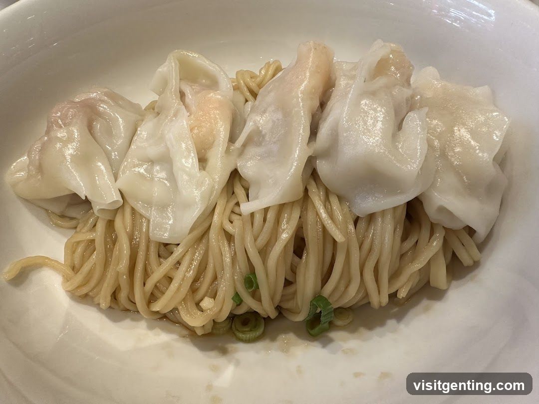 Noodle Dish with Dumplings