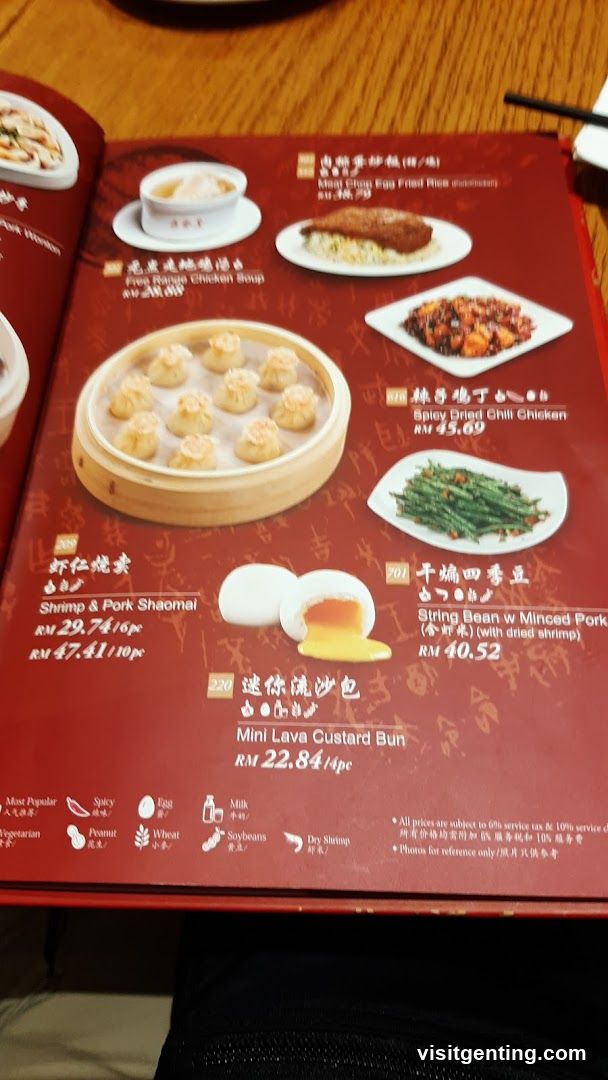 Restaurant Menu Page