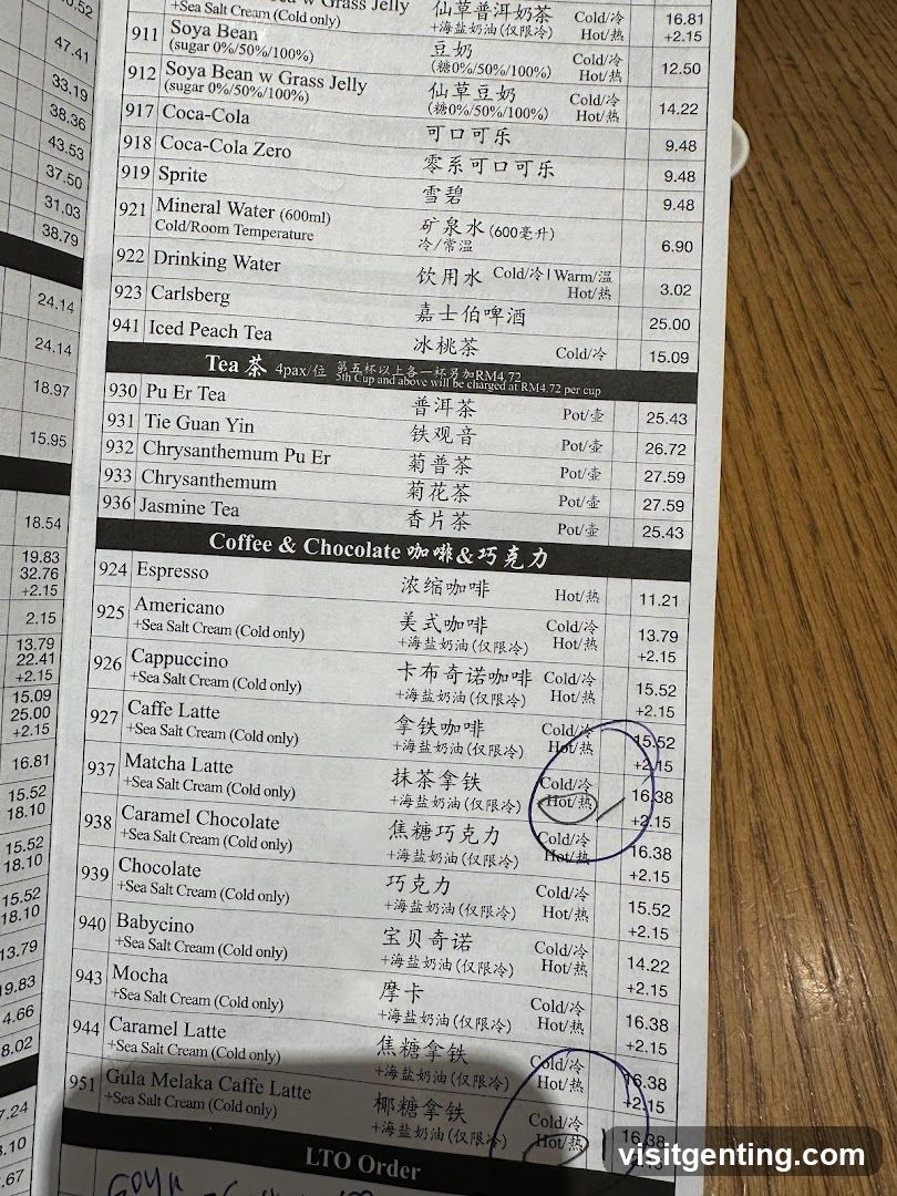 Restaurant Menu