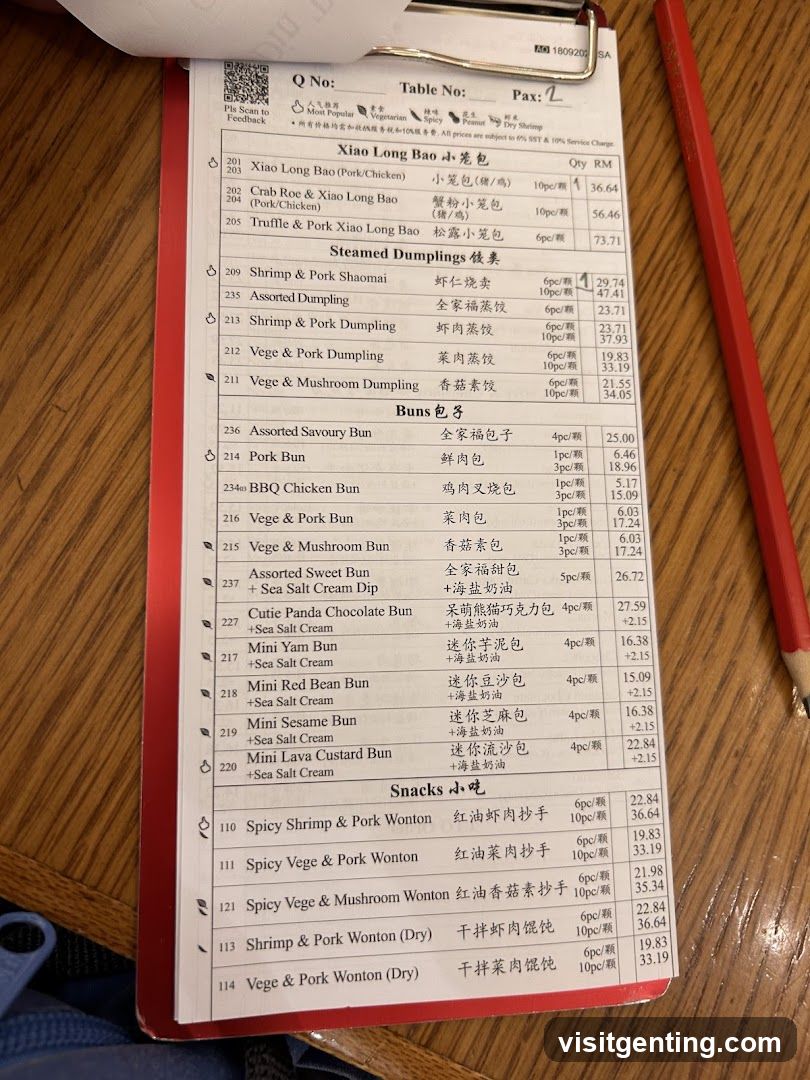 Restaurant Menu