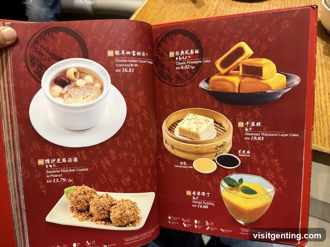 Restaurant Menu Page