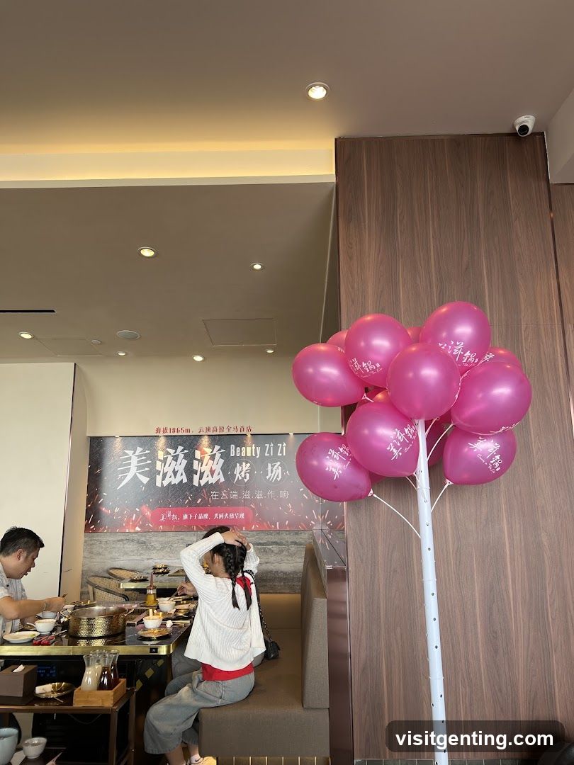 Interior of restaurant