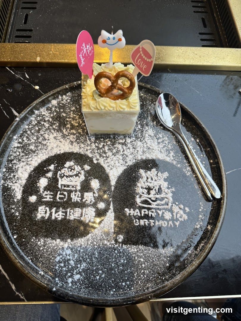 Birthday Dessert Presentation