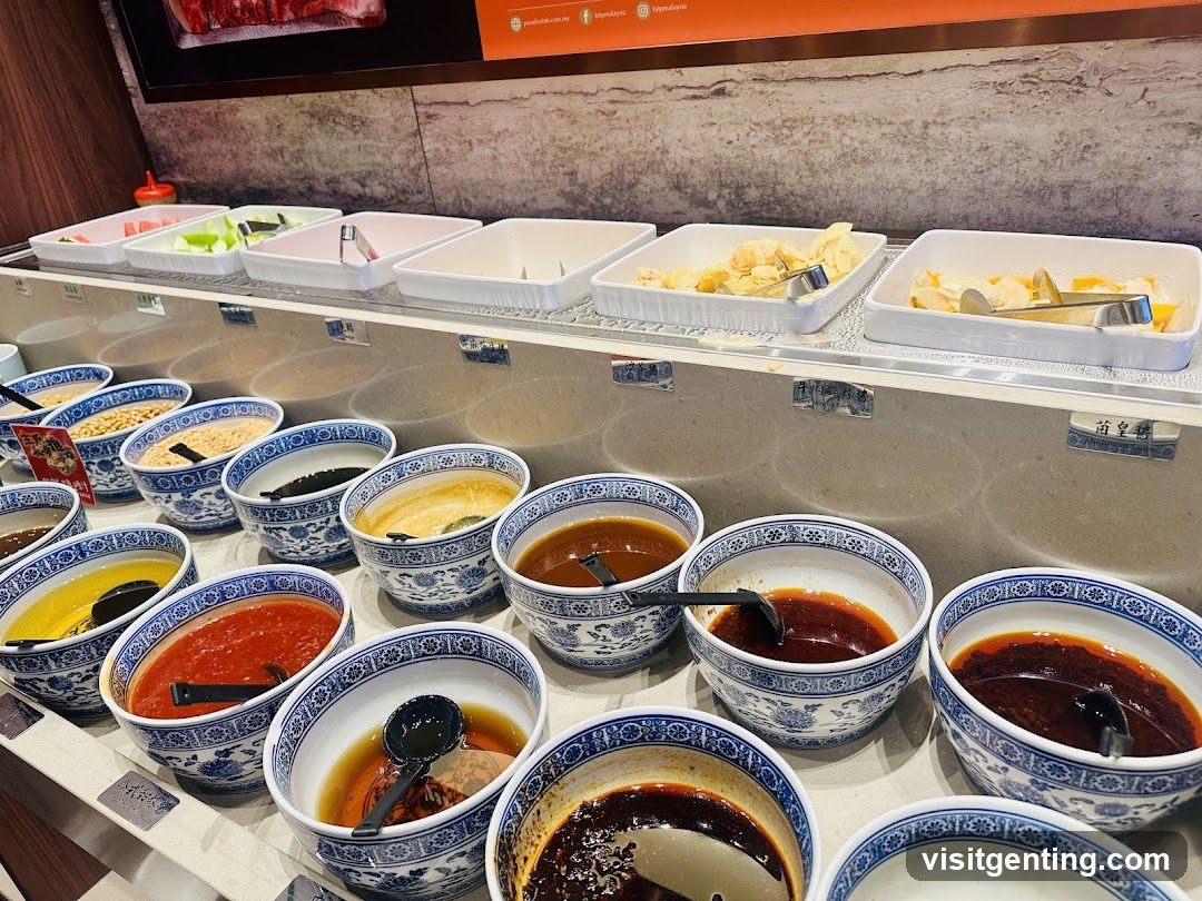 Restaurant Interior Sauce Bar