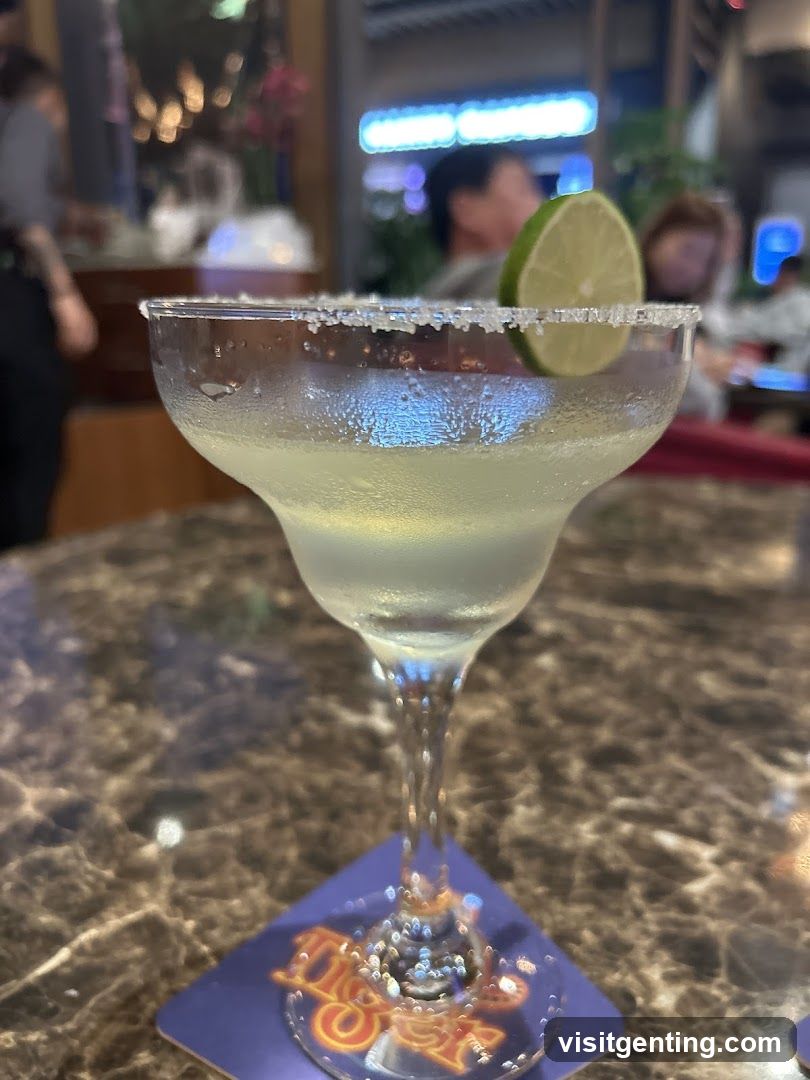 Margarita Cocktail in Bar Setting