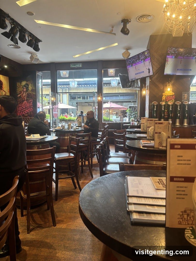 Bar Interior with Outdoor View