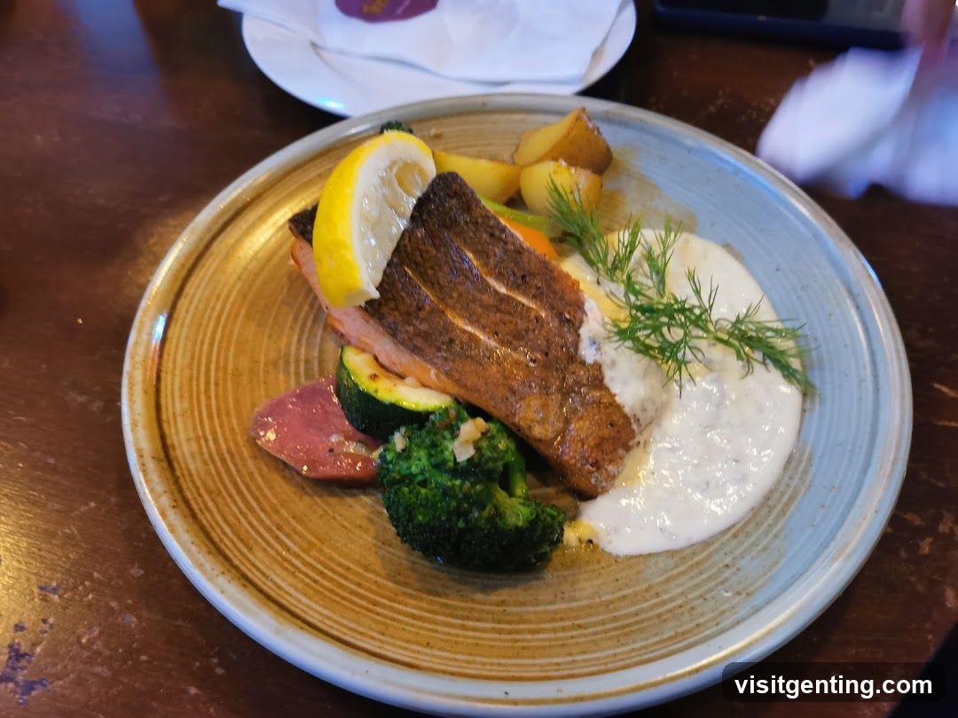 Food Plate on Wooden Table