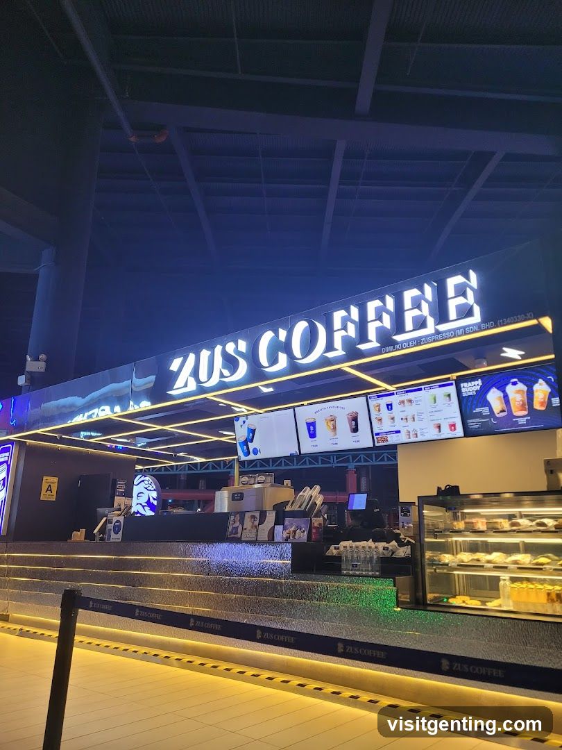 ZUS COFFEE storefront interior
