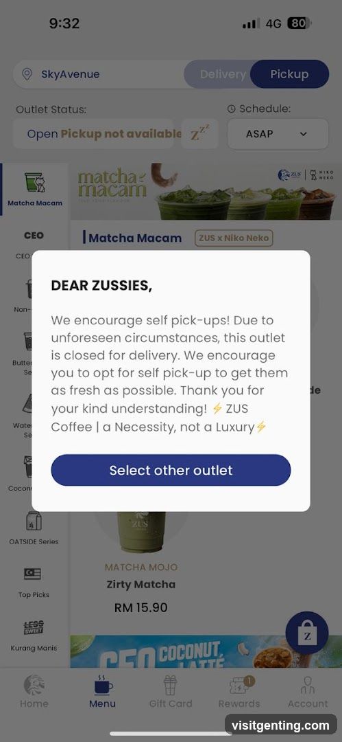 ZUS App Notification