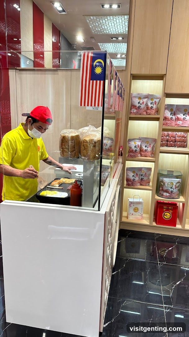 Interior of food stall