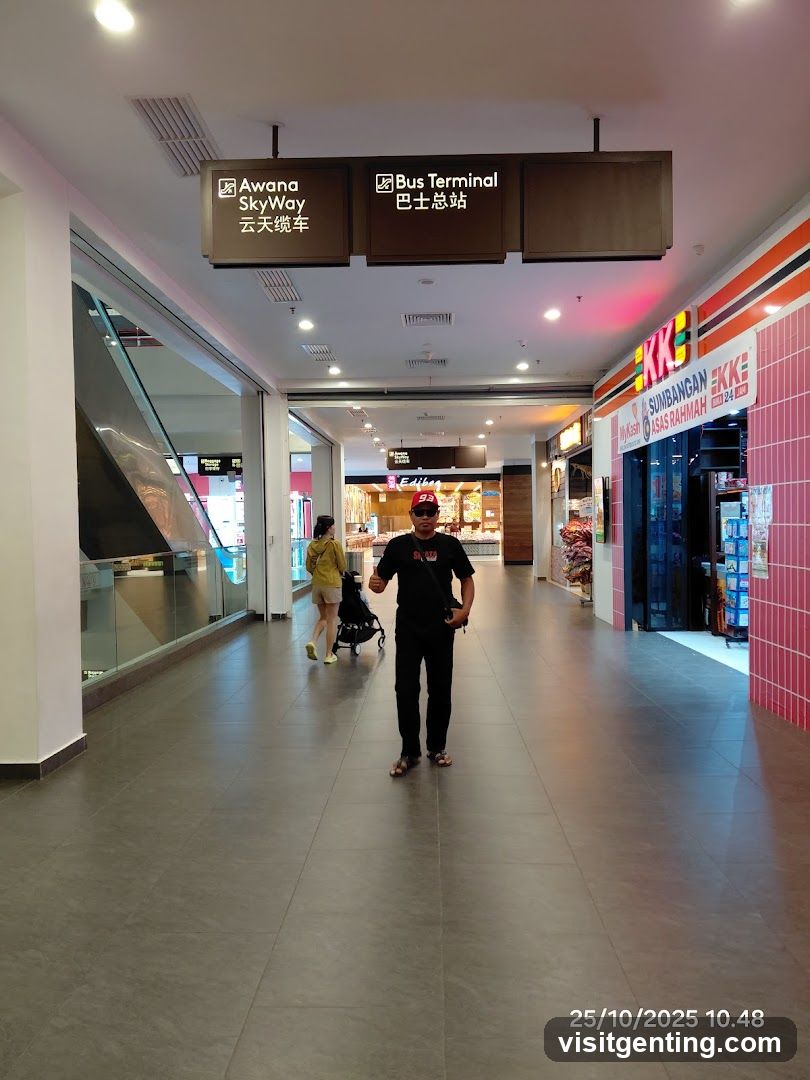 Interior of shopping complex