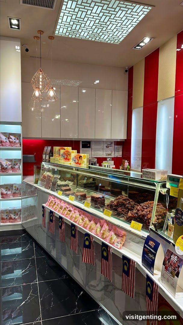 Interior of a food store