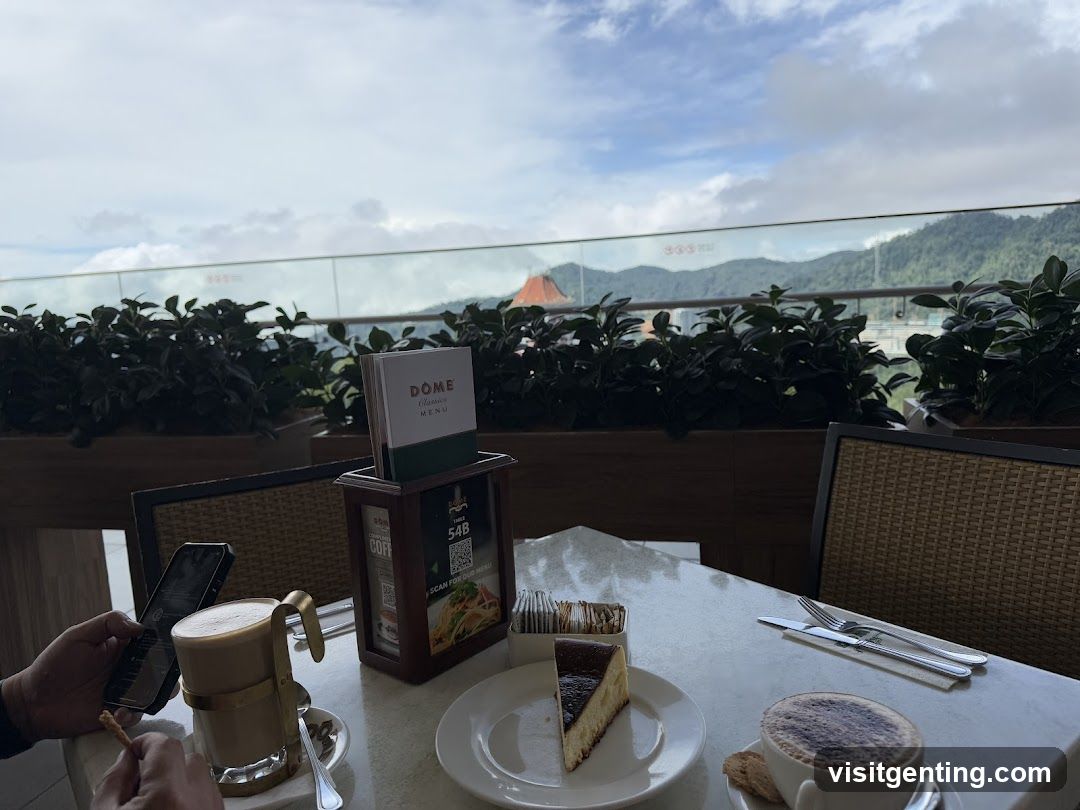 Dôme Restaurant Terrace View
