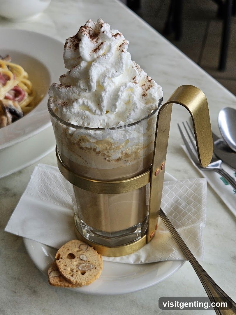 Coffee and Pasta Dish