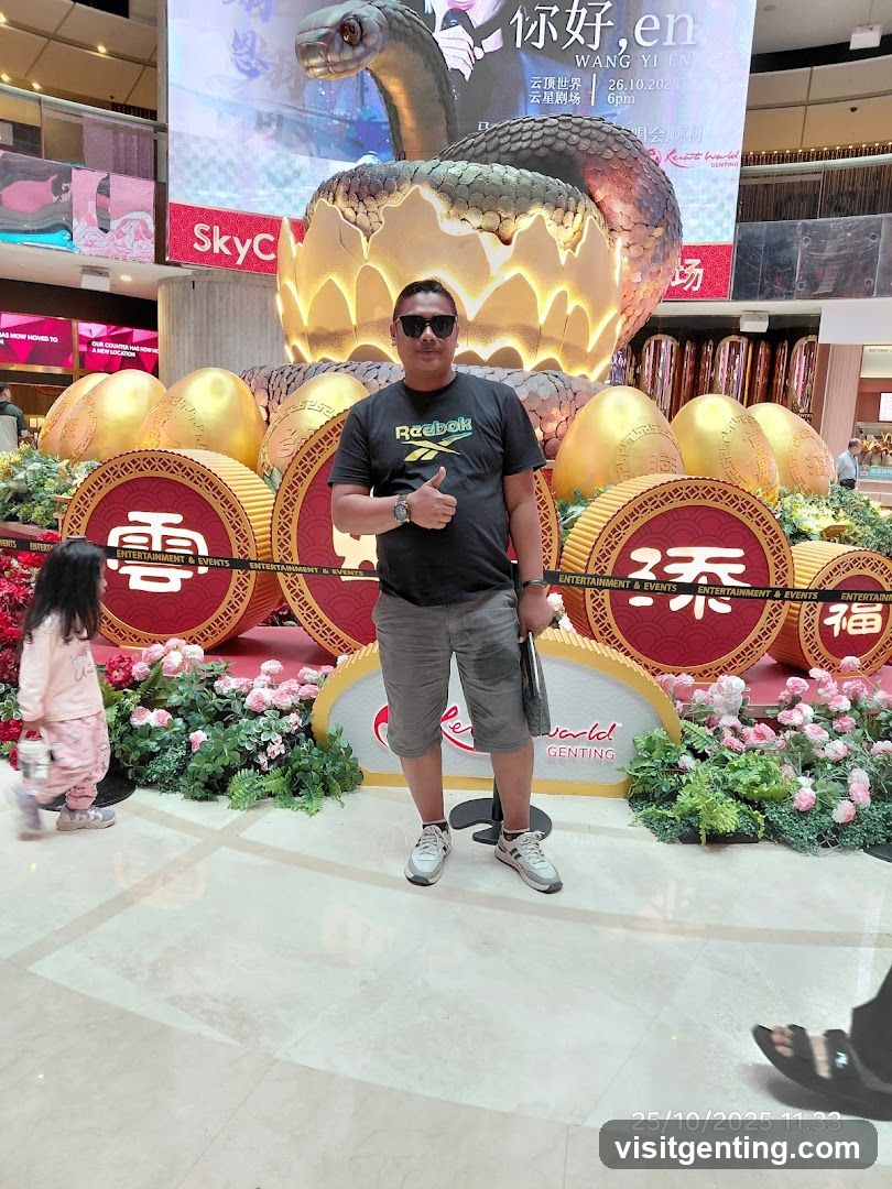 Interior promotional display at Genting entertainment venue