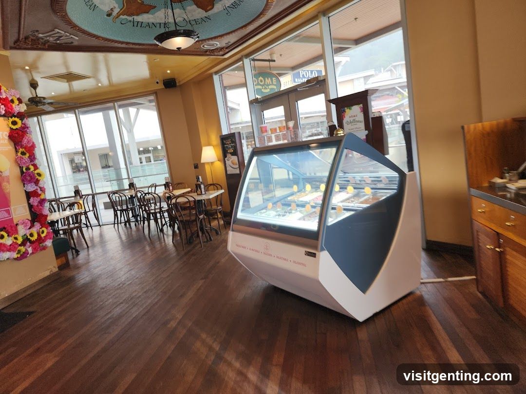 Interior of a café or dessert shop