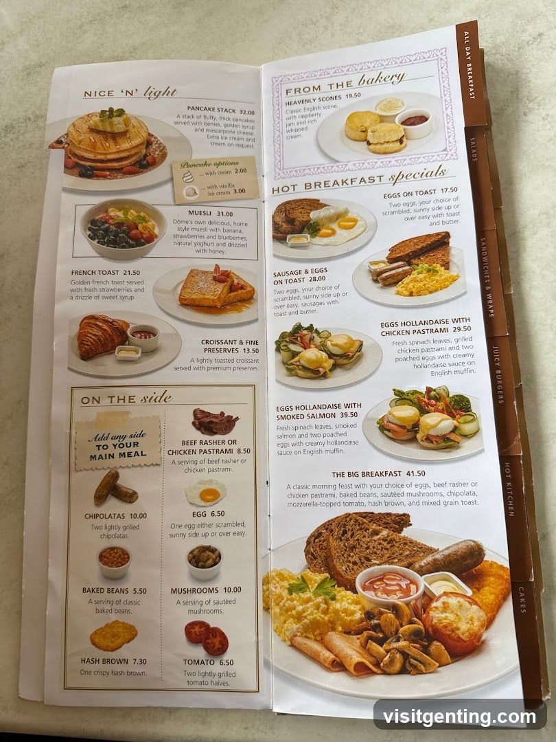 All Day Breakfast Menu