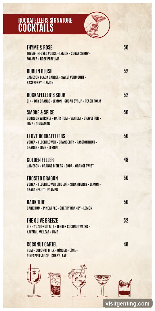 Rockafellers Signature Cocktails