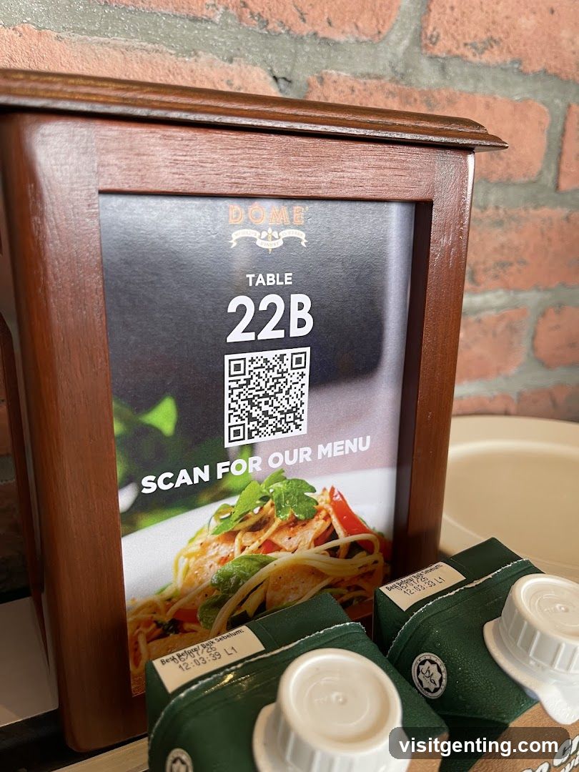 Table 22B QR Menu Sign