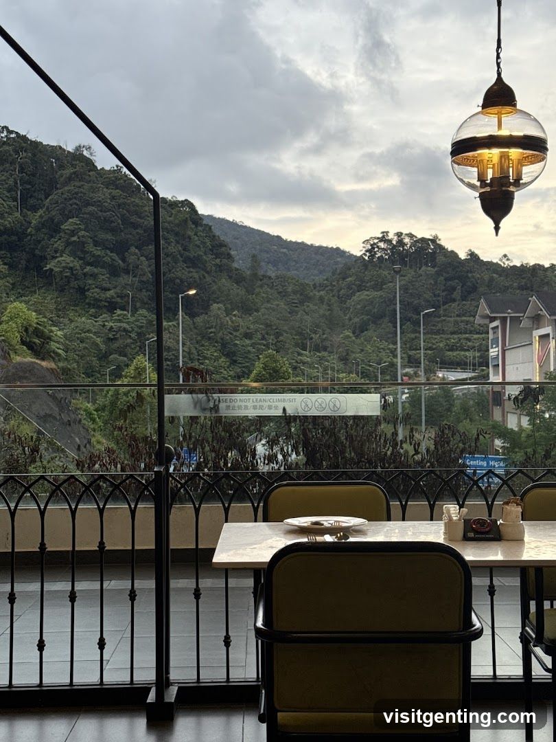 Balcony View from Restaurant
