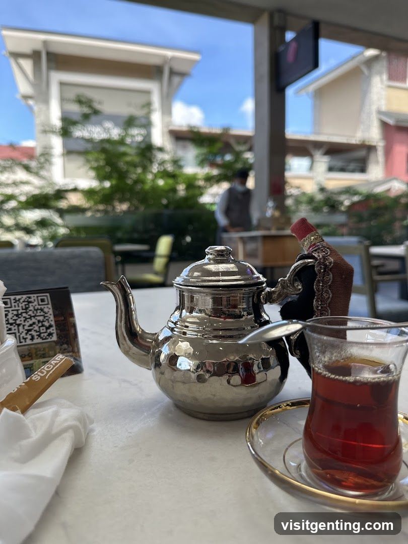 Outdoor café setting
