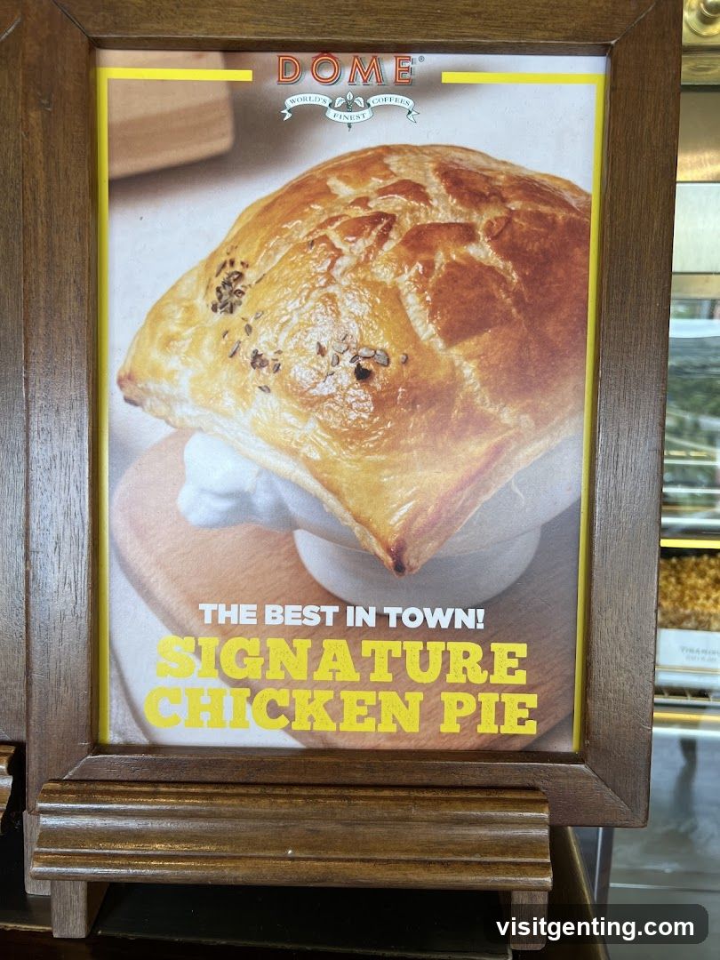DOME Signature Chicken Pie Advertisement