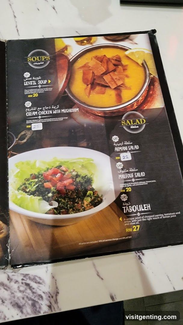 Soups and Salads Menu