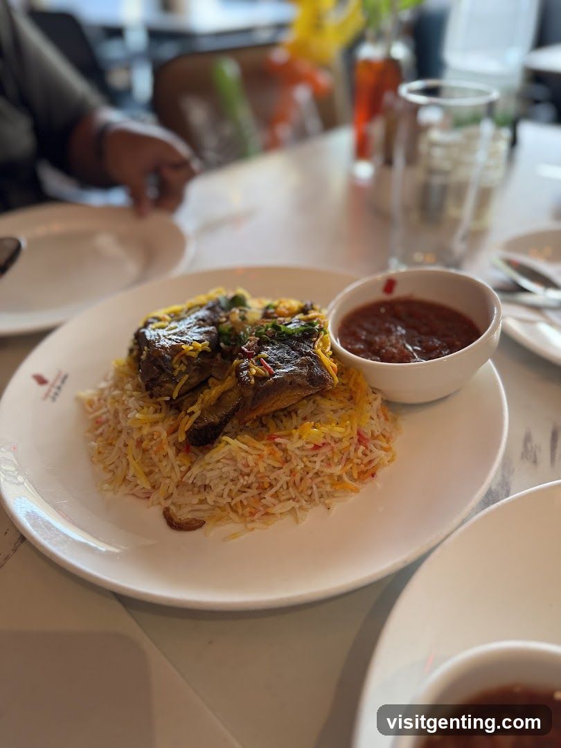 Dinner Plate with Rice and Sauce