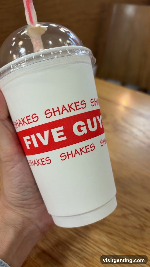 Five Guys Shake Cup