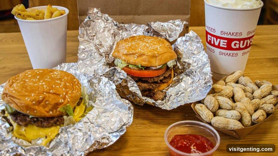 Five Guys Meal Display