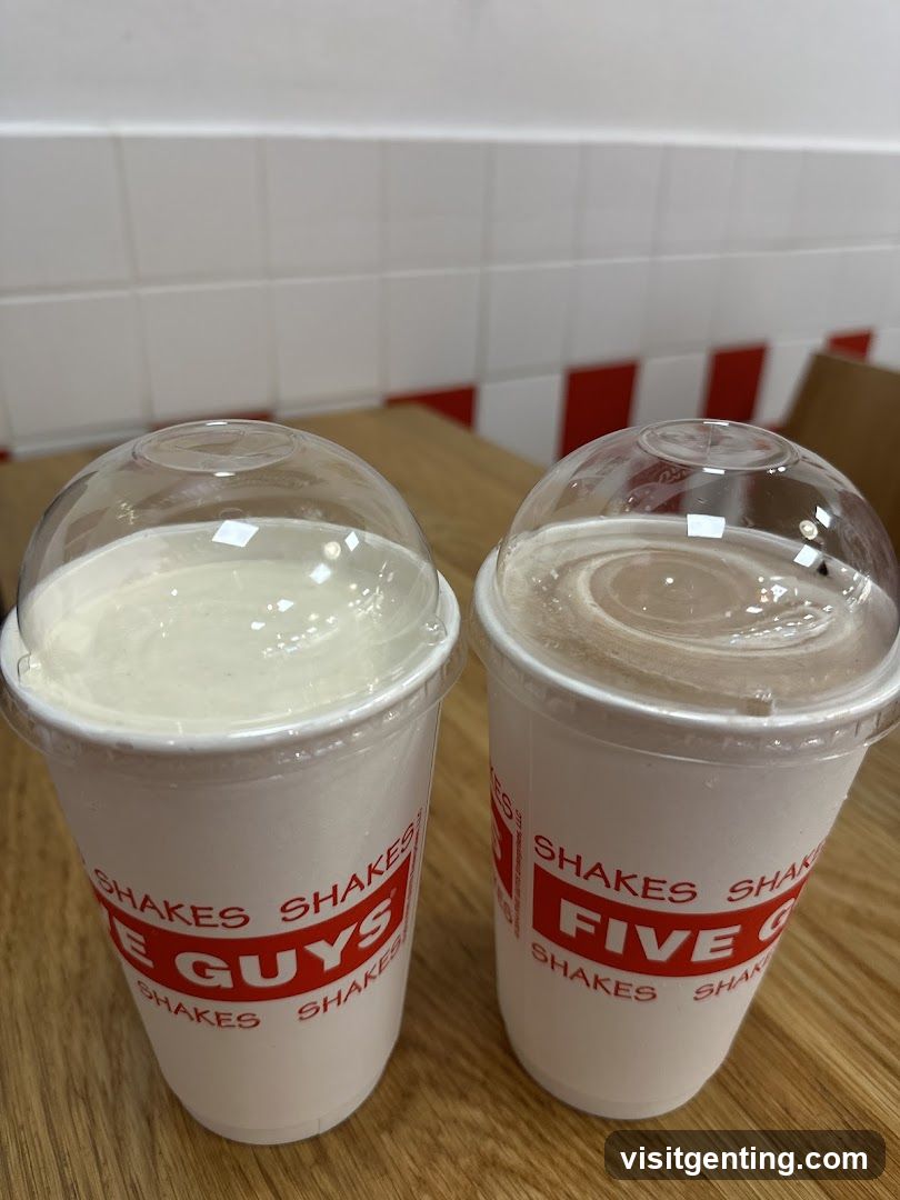 Five Guys Shakes