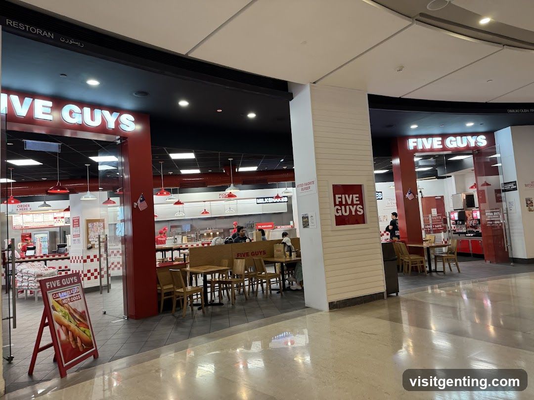 Five Guys restaurant interior view