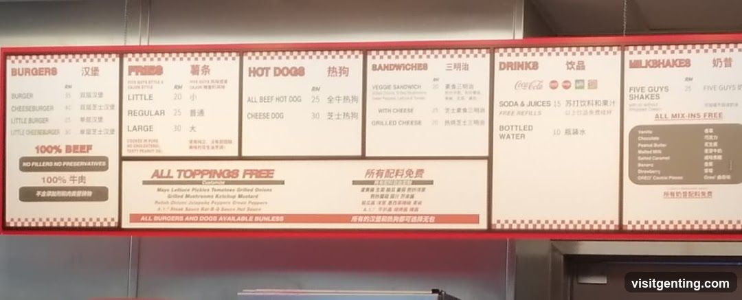 Restaurant Menu Board