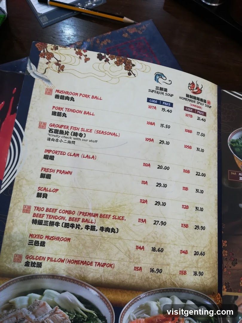 Restaurant Menu
