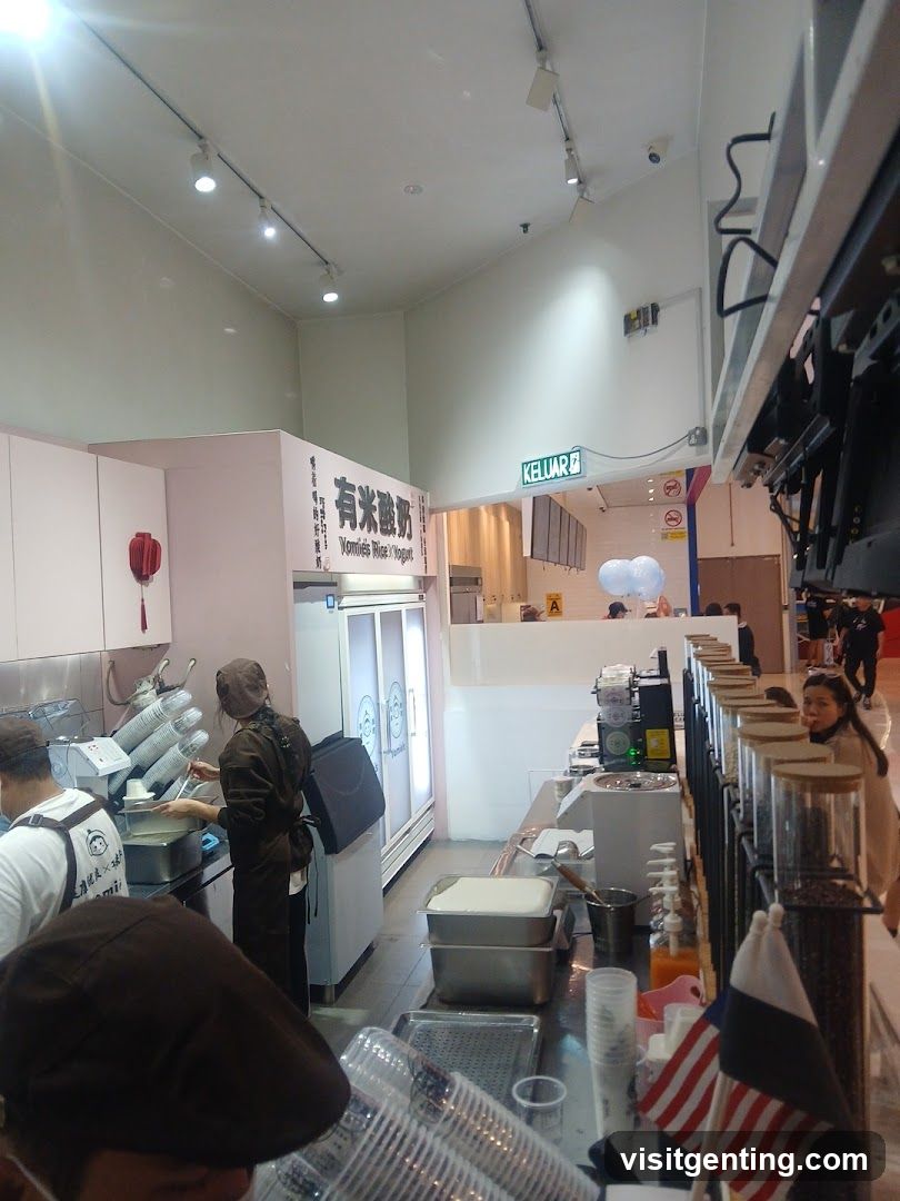 Interior of a food stall