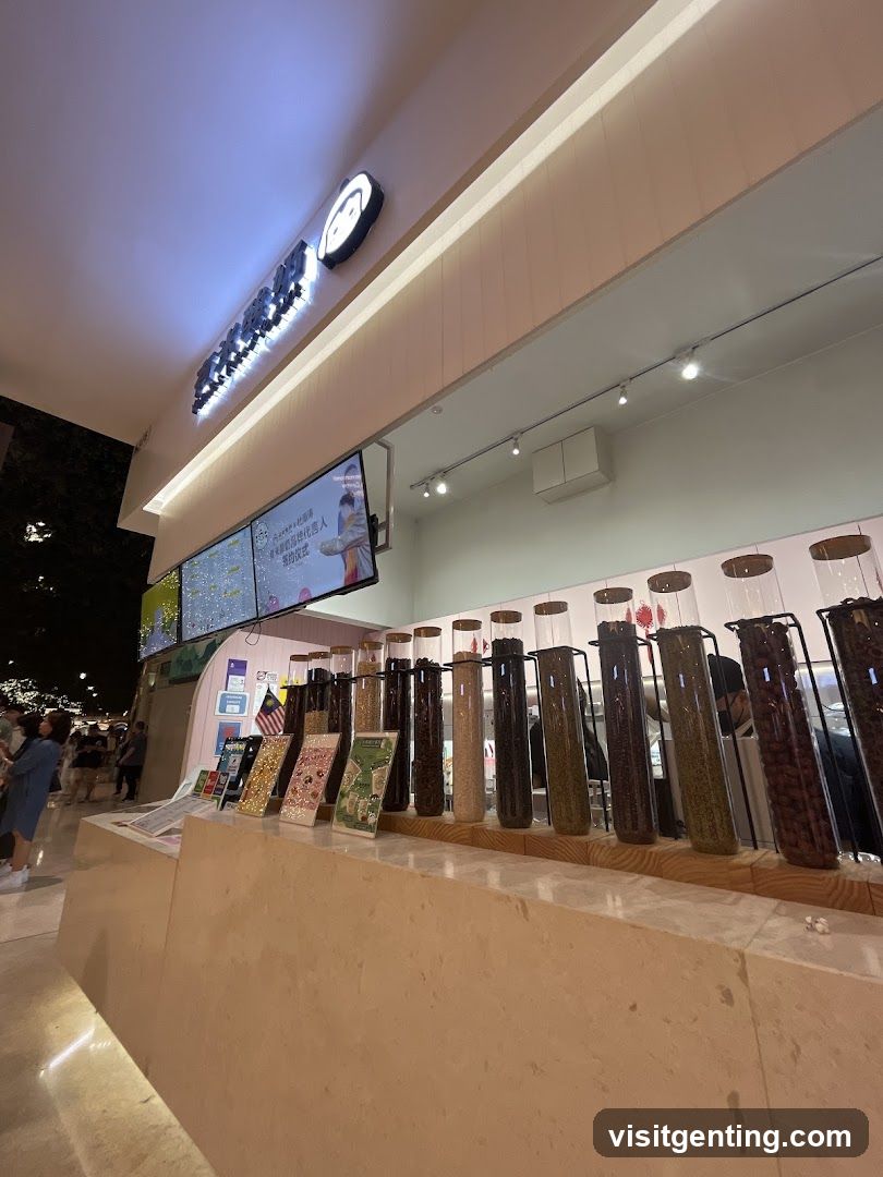 Interior of a retail store
