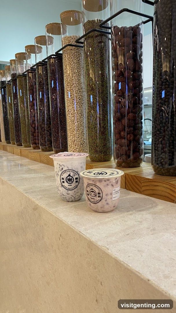 Boba tea shop interior