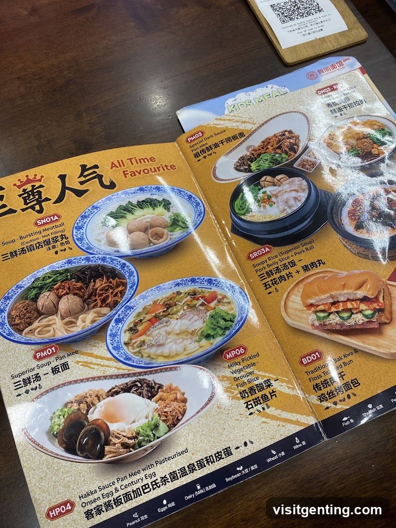 Restaurant Menu Spread