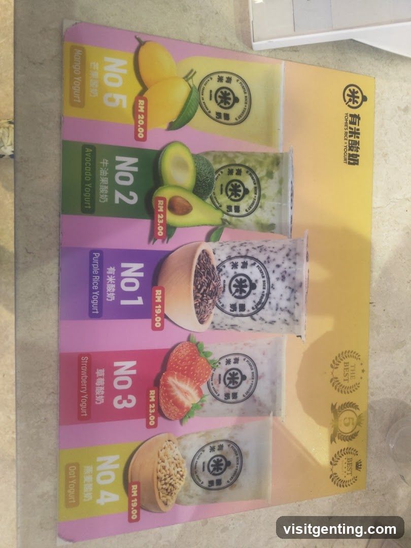 Yogurt Menu Flyer