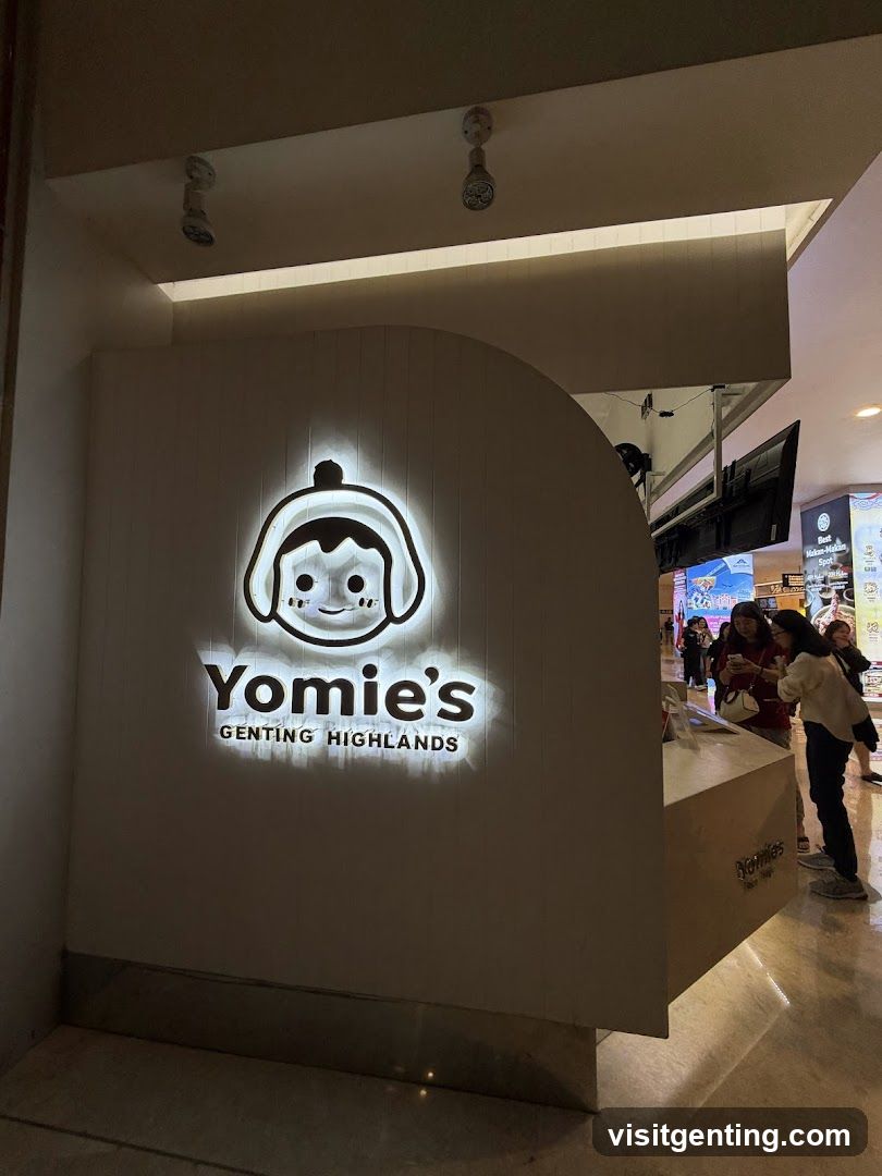 Yomie's Genting Highlands storefront interior